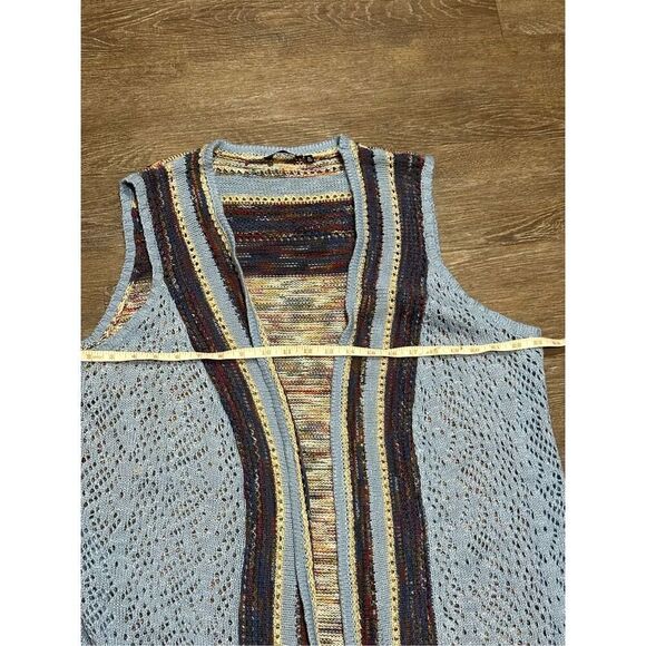 Hannah bohemian sweater vest fringe blue XL - Picture 4 of 7